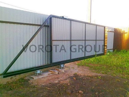 ворота серые 2200x2200